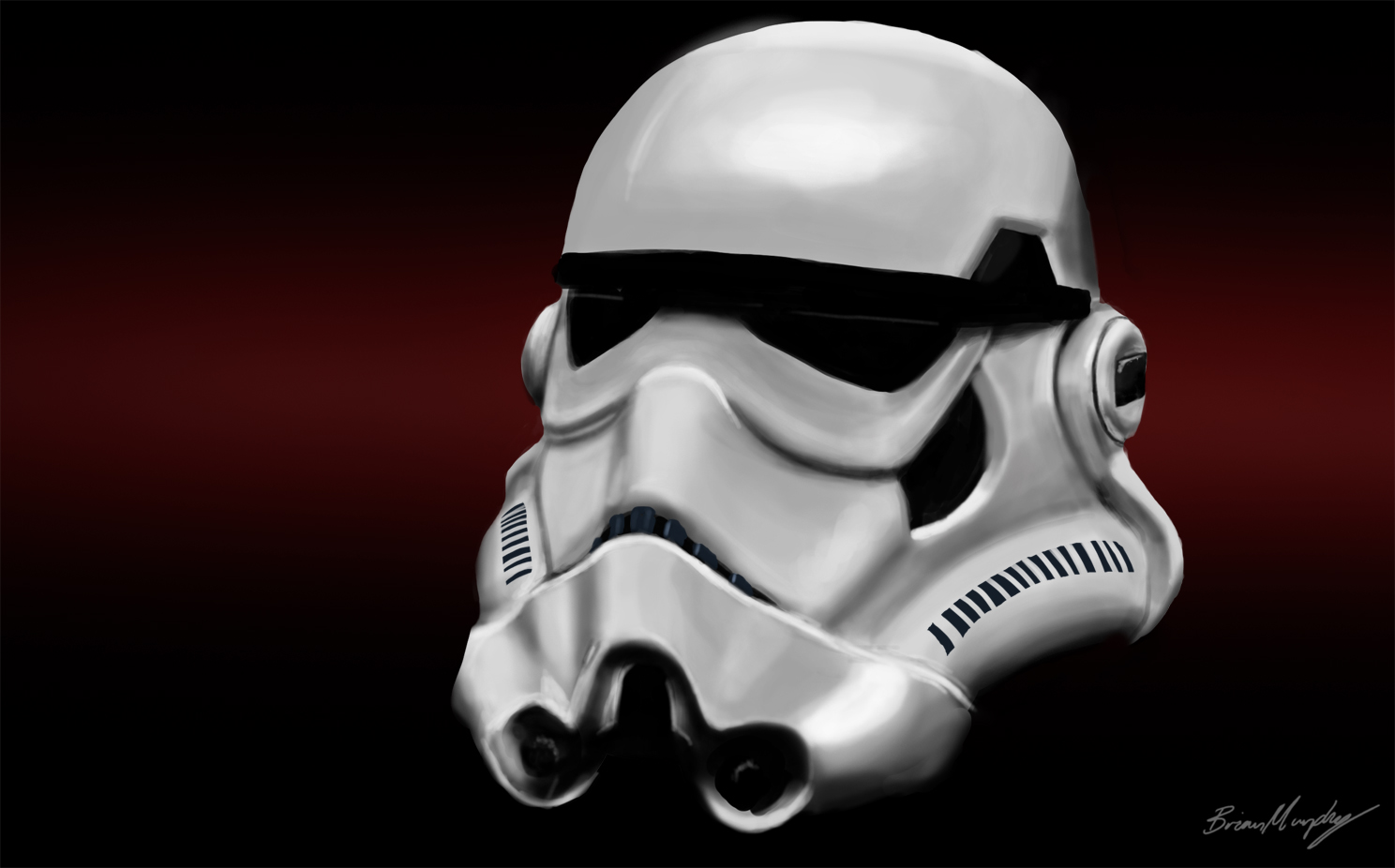 Stormtrooper Helmet Sketch - Brian J. Murphy's Art